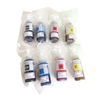 8szt Non OEM dye ink Refill Kit dla Epson L100 L110 L120 L132 L210 L222 L300 L312 L355 L350 L362 L366 L550 L555 L566 drukarek