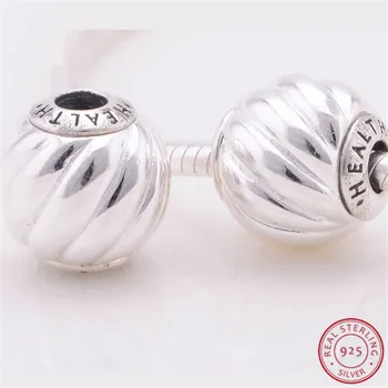 925 srebro istotę zdrowie Urok koraliki DIY Fit PANDORA charms dla kobiet biżuteria produkcja ST103