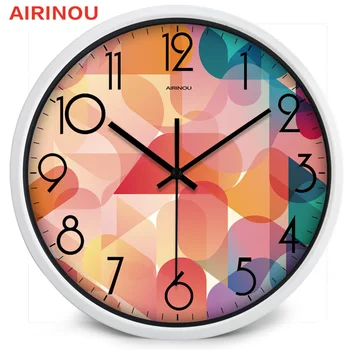 Airinou kolorowy świat kolorowy sen twórcze zegar ścienny, 2016 nowy projekt kwarcowy zegarek