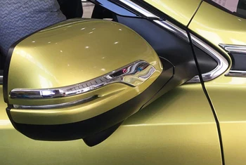 Akcesoria stylizacja samochodu ABS chrom zewnętrzne lusterka wsteczne pasek pokrywa wykończenie 2 szt. Honda CRV CR-V 2017 2018
