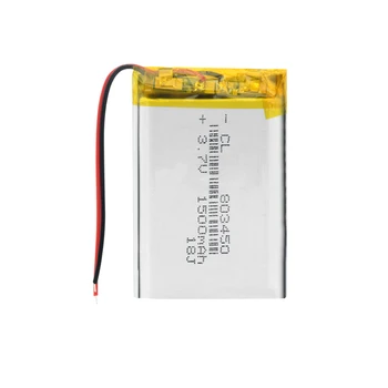 Akumulator 3.7 V 1500mAh 803450 li-ion, Lipo cells litowy Li-Po polimerowa bateria do mini-wentylatora MP4 MP5 GPS LED Light