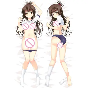 Anime To Love poszewki Yuuki Rito ciemność Dakimakura etui Sexy Dziewczyny 3D dwustronne pościel przytulanie ciała poszewka T01A