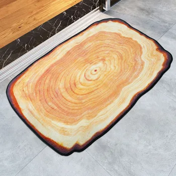 Antyk Drzewo Drzewo roczne pierścień okrągły dywan dywany dla dzieci, dywany do sypialni, łazienki, salonu drewniane 3D dywaniki kuchnia wejściowy mata
