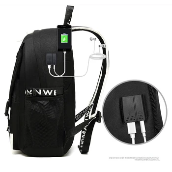 Atinfor marka Odblaskowe wodoodporny plecak dla mężczyzn z ładowarki USB port chłopcy college komputerowa szkoła uczeń torby