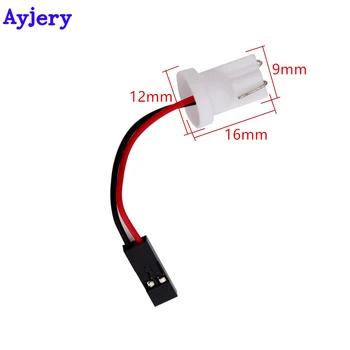 AYJERY 200Pcs T10 Ba9s T4w Feston Connector Wire Cables For Led All Car Light Panel Dome Light Socket Uprząż Plugs Pin Adapter