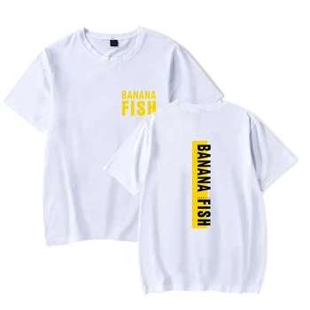 Banana Fish 2 t-shirt czarny Wszystko-mecz bawełna wygodne męskie topy letnia para wypoczynek Banana Fish koszulka pięć kolorów trójniki