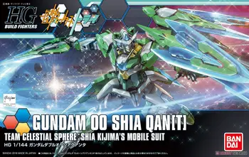 BANDAI GUNDAM HGBF 049 49 1/144 GUNDAM 00 SHIA QAN(T) Gundam model dzieci zebrane robot anime kreska zabawki
