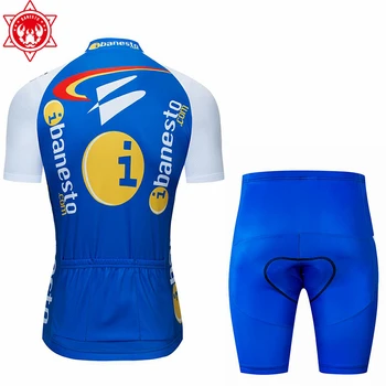 Banesto 2020 Men Cycling Jersey Summer Short Sleeve Set Maillot bib spodenki odzież rowerowa odzież sportowa koszula odzież garnitur