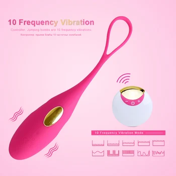 Bezprzewodowy 10 Prędkość wibrujące jajka potężny wibrator Ben Wa ball Kegel Ball kobieta masturbator flirt erotyczne produkty seksu dla kobiet