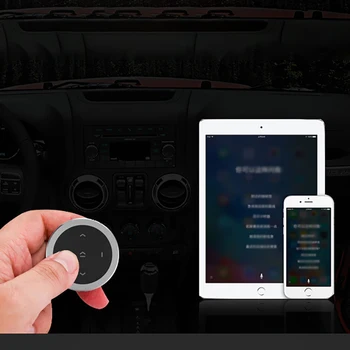 Bezprzewodowy Bluetooth pilot zdalnego sterowania samochód koło kierownicy, motocykl, rower, kierownica media przycisk dla IOS Android telefon samochodowy zestaw nowy