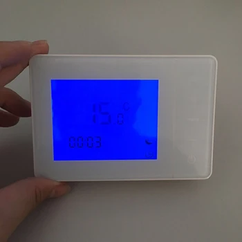 Bezprzewodowy termostat 3A cyfrowy pompa ciepła podłoga termostat AC100-240V RF 433mhz regulator temperatury sterowanie zaworem