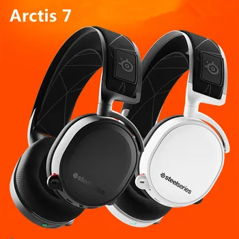 Bezprzewodowy zestaw sluchawkowy dla graczy SteelSeries Arctis 7 z słuchawkami DTS:X 7.1 Surround PC, Playstation 4 VR Android i iOS