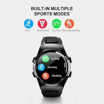 BFAG S201 Smart Watch man TWS Bluetooth Headset 2-in-1 Zegar powiadomienie monitor rytmu serca smartwatch 2020 dla IOS Android