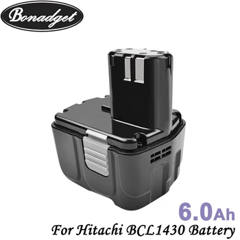 Bonadget BCL1430 2 szt 14.4 V 6000mAh bateria litowo-jonowa do Hitachi BCL1430 CJ14DL DH14DL EBL1430 BCL1415 Электроинструментальная bateria
