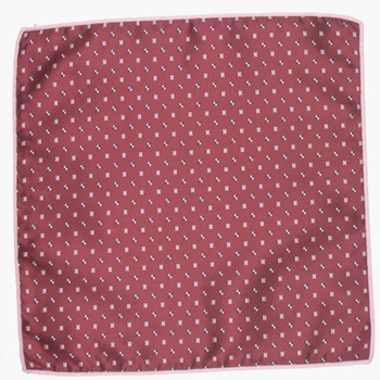 Ciemny czerwony dotted wzorzyste dywan przewodnik kwadrat z wzorami chustki do nosa