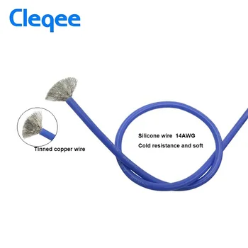 Cleqee P1050-1 4mm Banana Plug Test Lead Miękki silikonowy przewód Bezpieczny Штабелируемый wtyk 1M przewód 14AWG 1000V/10A