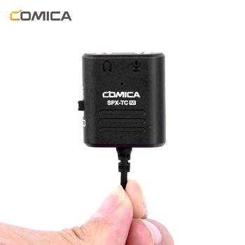 Comica SPX-TC 3.5 MM(TRS/TRRS)to Type-C/USB-C Dual Jack Splitter mikrofon audio adapter kabel do smartfona Huawei Samsung HTC