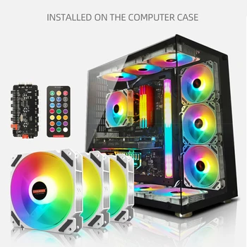 Cooler Master 120mm PWM ARGB PC Case Fan 4 Pin Addressable RGB Cooling Fan for CPU Cooler Computer Chassis