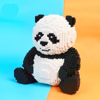 Cute Cartoon Zwierząt Pet Panda Building Block 3D Model Kits DIY Mini Bricks Diamond Bricks Toys for Boy Children Gifts 8200PCS