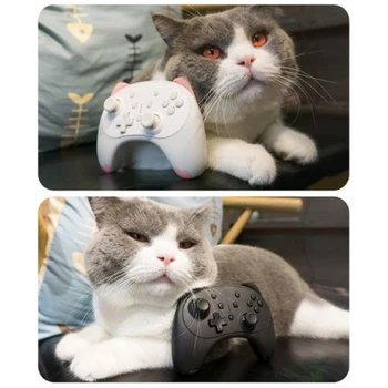 Cute Cat Wireless Gamepad For Nintendo Switch/Lite Controller PC Phone Control Joystick For NS SwitchPro Cartoon Vibration
