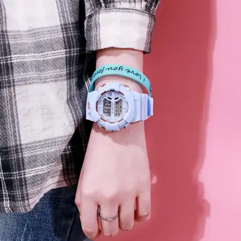 Cyfrowy zegarek dla kobiet, mężczyzn, dzieci chronograf zegarek, 24 godziny modny zegarek LED e-sportowe damskie zegarki reloj mujer