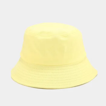 Czarny biały jednolity wiadro kapelusz unisex Bob czapki hip-hop Gorros Mężczyźni Kobiety lato panama czapka plaża słońce Rybacki kapelusz boonie
