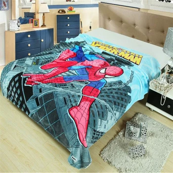 Człowiek-pająk Лилио knit koral polar pluszowe letnie koce na łóżku/kanapie spania pokrowiec pościel rzuca prześcieradło dla dzieci chłopców