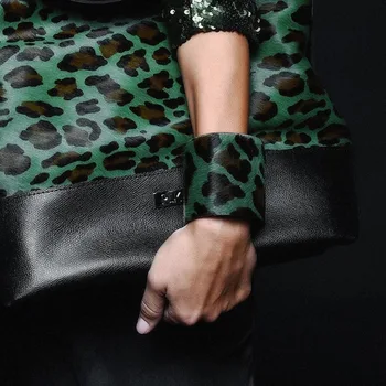 D&D Moda Urok Leopard Print Bransoleta Dla Kobiet Handmade Etniczne Plemiennych Autentyczne Pulsera Zielone Bransoletki Femme Fashion Jewelry