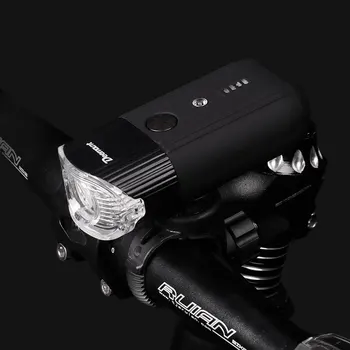 Deemount rowerowa reflektor Smart Front LED W/ Żółta lampka ostrzegawcza dla świateł do jazdy na rowerze do 800 lm 4000 mah latarka