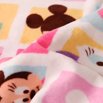 Disney bawełna kreskówka miękki chłonny gaza kolorowy ręcznik Myszka Miki Minnie dzieci duży ręcznik kąpielowy 70x140 cm