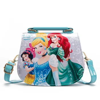 Disney princess children pu messenger bag girl Frozen Elsa shoulder bag Sofia torba kid fashion shopping bag prezent