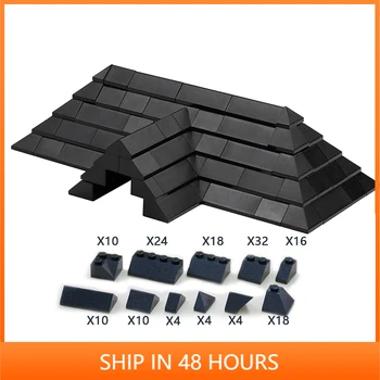DIY Roof Tiles Pack brick pack oświecam block brick zestaw jest kompatybilny z innymi zestawami cząstek nie ma instrukcje nowy