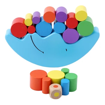 Dla Dzieci Early Learning Drewniane Klocki Zabawka Księżyc Równoważenie Ramka Dla Dzieci Zabawki Edukacyjne Kolorowe Drewniane Klocki Dla Dzieci Zabawki