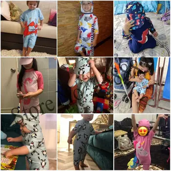 Dla dzieci kostium kąpielowy dla chłopców 2020 Monster UV Baby Bathing Suit Boy Kids One Piece Swimming Suit Toddler Chłopiec Swimsuits Bath Clothes