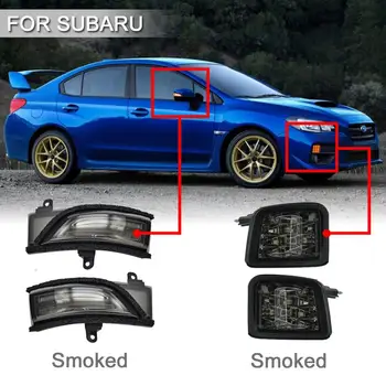 Dla Subaru WRX STI 15-18 LED kierunkowskaz i dynamiczna lampa błyskowa bocznego lusterka