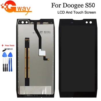 Do 5,7-calowego wyświetlacza LCD Doogee S50+ekran dotykowy przetestowany ekran Digitizer Assembly wymiana+darmowe narzędzia