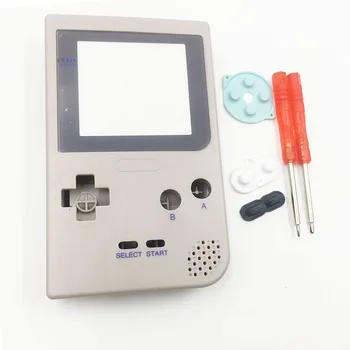 Do DMG-01 Limited Edition szary pełna obudowa Shell Buttons Mod naprawa dla Nintendo Game Boy Pocket GBP