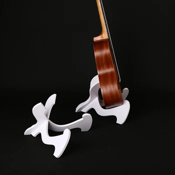 Drewniana podstawka ukulele drewniany stojak przenośny uchwyt półka uchwyt do ukulele skrzypce, mandolina, banjo