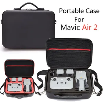 Drone torby dla Mavic Air2 przenośne torby do przechowywania PU/nylon pokrowiec dla DJI Mavic Air 2 Protector czarny futerał