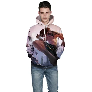 Druku 3D bluza sweter z kapturem, bluzy dla mężczyzn kobiet miłośników 2019 jesienna moda hip-hop ulica odzież HERO LEAGUE