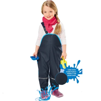 Dzieci wodoodporne kombinezony miękkie spodnie uliczne spodnie niemiecka jakość dziewczyny chłopcy wiatroszczelne spodnie Deszcz 1-7Yrs rozmiar europejski