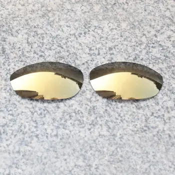 E. O. S spolaryzowane wzmocnione wymienne soczewki do okularów przeciwsłonecznych Oakley Monster Dog - brąz złoto поляризованное lustro