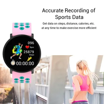Ekran Dotykowy Inteligentny Zegarek Helth Heart Rate Sleep Monitoring Smart Wristwatch Call Mesage Reminder Sport Wodoodporny Inteligentne Bransoletka