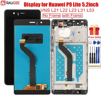Ekran LCD do Huawei P9 Lite wyświetlacz LCD z ramką przetestowany ekran dotykowy do P9 P 9 Lite G9 5,2-calowy VNS L21 L22 L23 L31 L53 LCD