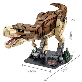 Ekspert twórca T. rex Rampage Indominus Rex dinozaur Jurajski zwierzęta cegły zabawki Moc modułowy model klocki cegły