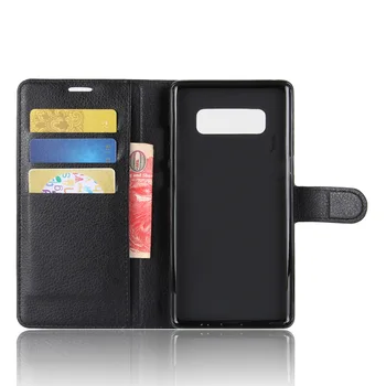 Etui book Samsung Galaxy Note 8, z oddziałem dla kart i podstawką od caseport
