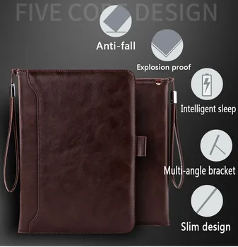Etui do ipada Pro 10.5 Luxury Leather Business Folio Stand Pocket Auto Wake Smart Cover z paskiem dla ipada Pro 10.5 Case
