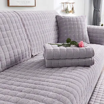 Etui na kanapie w salonie pluszowy pokrowiec na kanapie nordic cyfrowy poduszka zwiększająca диванное ręcznik sofa w kształcie litery L pokrowiec