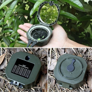 Eyeskey Profesjonalny Kompas Geologiczny Lekki Wojskowy Kompas Odkryty Przetrwania Kemping Sprzęt Kieszonkowy Kompas