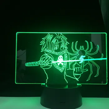 FEITAN PORTOR LED ANIME LAMP HUNTER X HUNTer Anime light 3d 16 kolorów pilot zdalnego sterowania zmiana Led Night Light Home Decor prezent